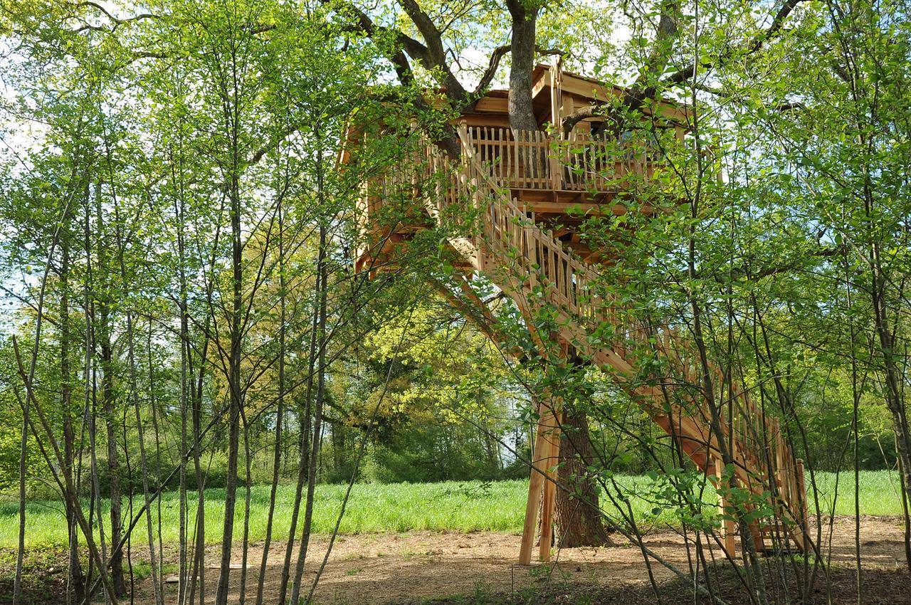La Cabane Du Vieux Chene Susmiou Bagian luar foto