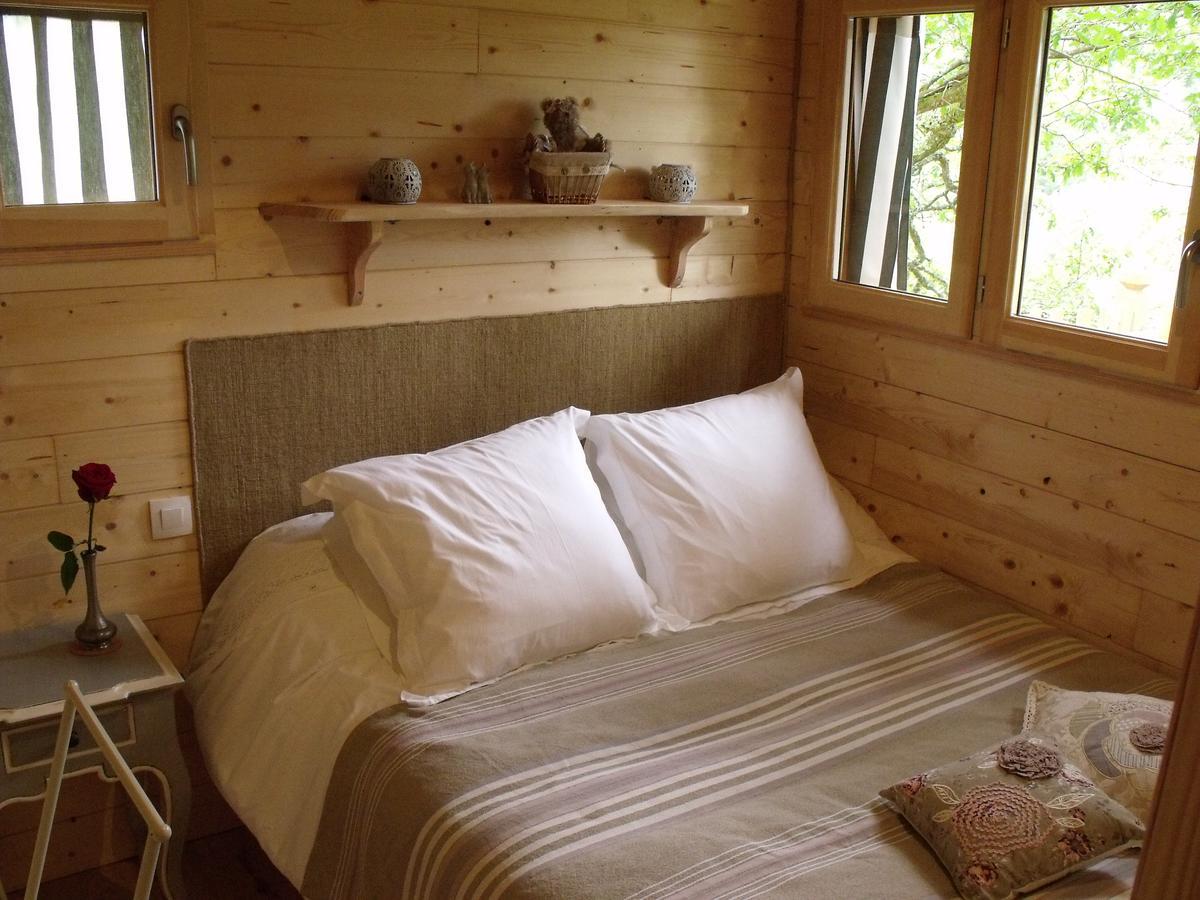 La Cabane Du Vieux Chene Susmiou Bagian luar foto